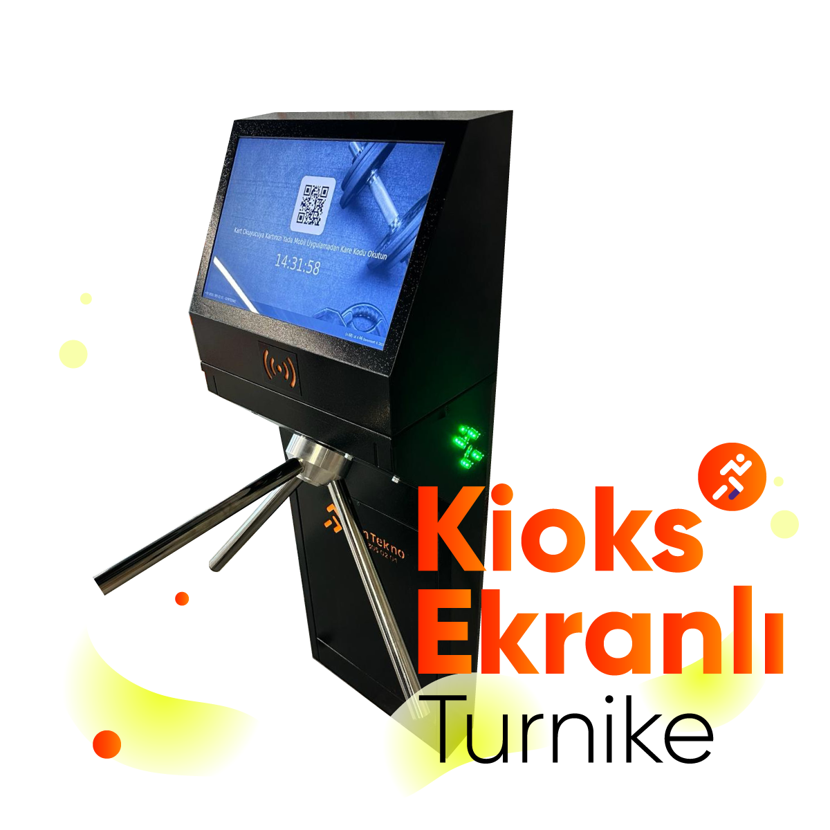 Kiosk Ekranlı Akıllı Turnike